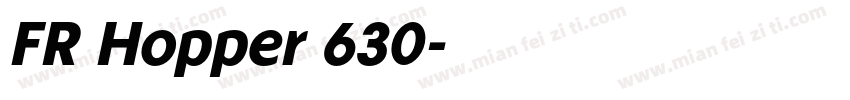 FR Hopper 630字体转换